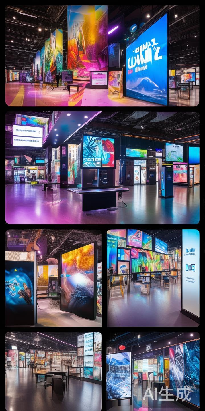 多样化的广告形式
场馆内广告除了传统的横幅和电子